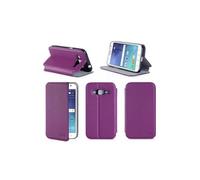 Etui luxe Samsung Galaxy J5 Dual Sim 4G/LTE violette Ultra Slim Cuir Style avec stand - Housse coque de protection Samsung Galaxy J5 violet -