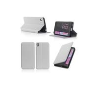 Etui luxe Sony Xperia XA blanc Slim Cuir Style avec stand - Housse coque de protection Sony XA 4G 2016 blanche Dual Sim - Accessoires pochette cover