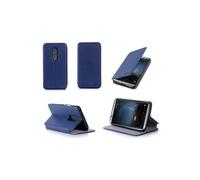Etui luxe ZTE Axon 7 4G bleu Ultra Slim Cuir Style avec stand - Housse coque de protection ZTE Axon 7 5.5 pouces bleue - accessoires pochette XEPTIO