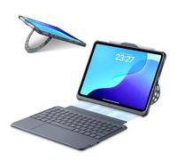 Étui magnétique amovible avec clavier pour iPad 11"/11", iPad Pro 11" 1ère-4e génération, iPad Air 4e/5e/11" M2/M3, iPad 10e/11ème, clavier Bluetooth rechargeable sans fil avec pavé tactile multipoint