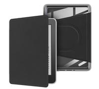 Étui magnétique amovible rotatif à 360° avec support et veille/réveil automatique pour Paperwhite 11{^>e<^} génération 6" (version 2021) - Coque arrière transparente, noir