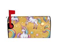 Étui magnétique étanche avec motif licorne pour boîte aux lettres, jolie décoration