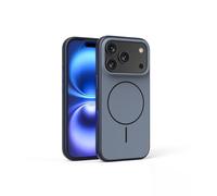 Étui magnétique givré pour iP17 Series : compatible avec Apple série 17, étui de protection pour téléphone portable - bleu