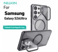 Étui magnétique Nillkin Iceblade Prop pour Samsung Galaxy S26 Ultra, support d'objectif bio-sourcé, protection antichoc, coque arrière pour téléphone GRIS