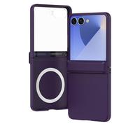 Étui magnétique pour Samsung Galaxy Z Flip 7 - Protection fine à charnière - Anti-chocs - Avec film de protection d'écran