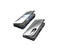 Etui Magnétique pour Samsung Z Fold 3 FONGWAN Verre Trempé HD Double Face avec Protection d'Objectif - Noir