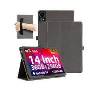 Étui magnétique pour tablette Ckypad Ctab 14/WITECOR A14/TECLAST T70/Logicom Tab XXL 14" - Résistant aux chocs avec fente pour stylo, imperméable, anti-rayures, support multi-angles, avec dragonne