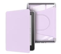 Étui magnétique rotatif à 360° avec support et veille/réveil automatique pour Kindle 11/12{^>e<^} génération 6" (version 2024/2022) - Coque arrière transparente, violet