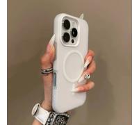 Étui Magsafe 2 En 1 Couleur Bonbon De Luxe Pour Iphone 16 15 14 13 12 17 Pro Max Plus,Charge Magnétique Sans Fil,Couverture Souple Transparente Et Mate.White.For Iphone 11