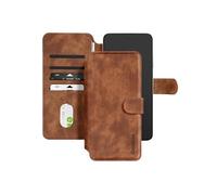 Étui MagSafe pour Smartphone jusqu'à 6.1 pouces Clapet Portefeuille Marron foncé