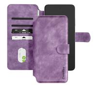 Étui MagSafe pour Smartphone jusqu'à 6.1 pouces Clapet Portefeuille Violet