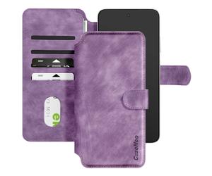Étui MagSafe pour Smartphone jusqu'à 6.1 pouces Clapet Portefeuille Violet