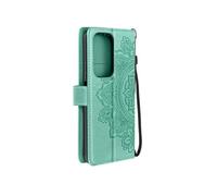Etui Mandala Fleurs pour Honor 200 Lite Portefeuille Support Dragonne Vert pâle