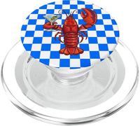 Étui Martini au Homard à Carreaux pour Cocktail Rétro à PopSockets PopGrip pour MagSafe