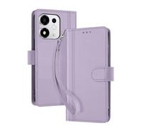 Étui Maxi-Portefeuille pour Honor 600 Smart avec Dragonne Amovible Violet clair