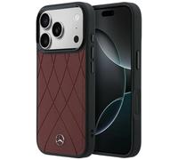 Étui Mercedes Crossed Lines pour iPhone 18 Pro Max / 17 Pro Max, couleur bordeaux