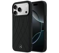Étui Mercedes Crossed Lines pour iPhone 18 Pro Max / 17 Pro Max, noir
