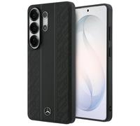Étui Mercedes Laurel Leaves Vertical Stripes pour S26 Ultra, noir