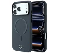 Étui Mercedes Leather 3D pour iPhone 18 Pro / 17 Pro, couleur anthracite