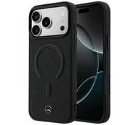 Étui Mercedes Leather 3D pour iPhone 18 Pro / 17 Pro, noir