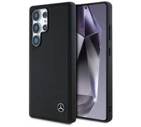 Étui Mercedes Leather Horizontal Debossed Curves MagSafe pour Samsung Galaxy S25 Ultra noir