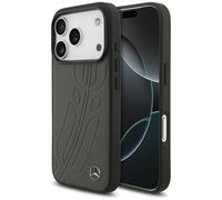Étui Mercedes Leather Large MagSafe pour iPhone 17 Pro, anthracite