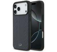 Étui Mercedes Leather Laurel MagSafe pour iPhone 17 Pro Max, bleu
