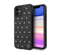 Étui Mercedes MEHCN61ESPBK Étoiles argentées noir - iPhone 11/XR