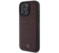 Étui Mercedes MEHCP16X23RWRSR iPhone 16 Pro Max 6.9 rouge étui rigide MB Waves Leather