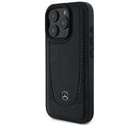 Étui Mercedes pour iPhone 16 Pro 6.3 noir étui rigide Leather Urban