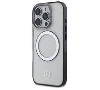 Étui Mercedes pour iPhone 16 Pro 6.3 transparent étui rigide Printed logo MagSafe