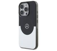 Étui Mercedes pour iPhone 16 Pro Max 6.9 noir-argent étui rigide Double Layer BiColor MagSafe