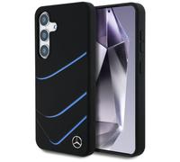 Étui Mercedes Silicone Contrasted Curves MagSafe pour Samsung Galaxy S25 noi