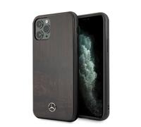 Étui Mercedes Wood Line pour iPhone 11 Pro, marron