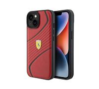 Étui métallique Ferrari Twist, rouge - iPhone 15
