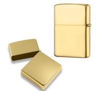 Étui Métallique pour Briquet Compatible avec Zippo, Couvercle pour Briquet sans Insert pour Zippo (Bronze)