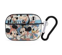 Étui Mickey Mouse pour AirPods Pro, compatible avec l'étui pour femmes, compatible avec la recharge sans fil