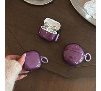 Étui minimaliste violet uni semi-transparent avec anneau de suspension pour écouteurs Huawei Freebuds 7i, Freebuds 2/3, Freebuds SE 2/3, Freebuds 5i/6i et Buds Pro 3. Style coréen mignon. Huawei FreeC