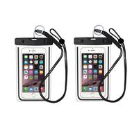 Etui mobile étanche pour smartphone universel Noir Paquet de 2