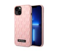 Étui monogramme 3D Karl Lagerfeld, Rose - iPhone 14 Plus