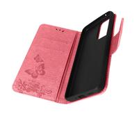 Étui Motif papillon et fleur pour Samsung Galaxy A33 Portefeuille Support Vidéo Rose
