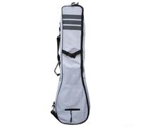 Étui multi-poches pour pagaie de kayak avec sangle à boucle pour le transport et le rangement sécurisés du canoë et des pagaies ainsi que des effets personnels (gris)