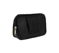 Etui multi-rangement zippée horizontale avec passant ceinture - Noir