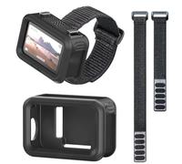 Étui multifonction en silicone avec sangle de poignet pour DJI Osmo Nano - Transmission sans fil - Sangle d'extension en silicone - Housse de protection pour caméra d'action avec 2 bracelets