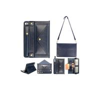 Housse Tablette OEM Etui multifonctionnel portable avec bandoulière pour Apple iPad Pro 12.9 2015/2017 A1584 A1652 A1670 A1671 A1821 - Bleu foncé