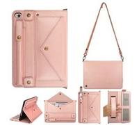 Housse Tablette OEM Etui multifonctionnel portable avec bandoulière pour Apple iPad Pro 12.9 2015/2017 A1584 A1652 A1670 A1671 A1821 - Or rose