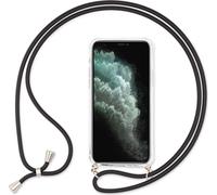 Étui NALIA pour téléphone portable avec chaîne pour iPhone 11 Pro, étui tour de cou noir