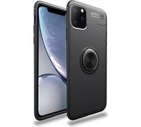 Étui NALIA Ring pour iPhone 11 Pro Max, Protection Cover Magnétique Silicone Case Noir