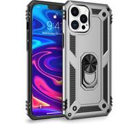 Étui NALIA Ring pour iPhone 12 Pro Max, étui rigide en silicone pour téléphone portable Slim Silver