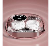 Étui Nettoyant pour Lentilles de Contact | Appareil De Nettoyage Portable Avec Miroir Et Led Pour Lentilles De Contact - Dispositif De Nettoyage Quotidien Pour Soins Visuels - Pour Voyage